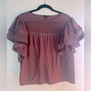 Express Ruffle Sleeve Blouse